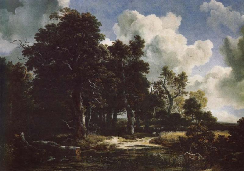Jacob van Ruisdael Edge of a Forest with a grainfield oil painting picture